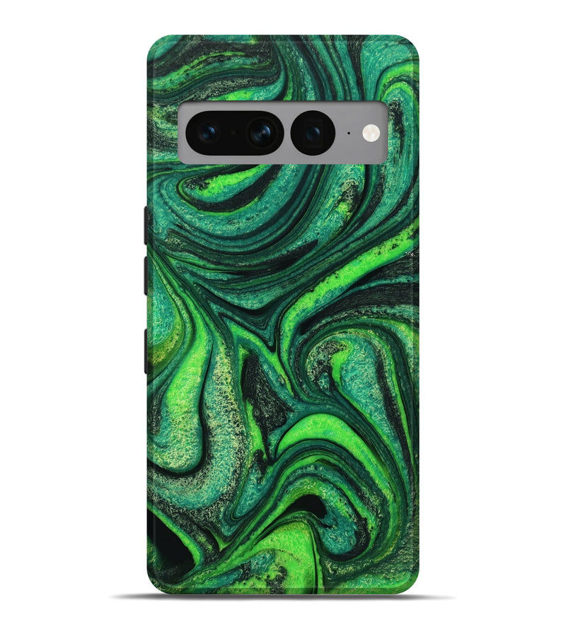 Pixel 7 Pro ResinArt Live Edge Phone Case - Abbott (Green, 731370)