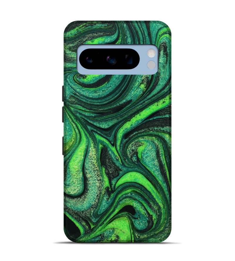 Pixel 8 Pro ResinArt Live Edge Phone Case - Abbott (Green, 731370)