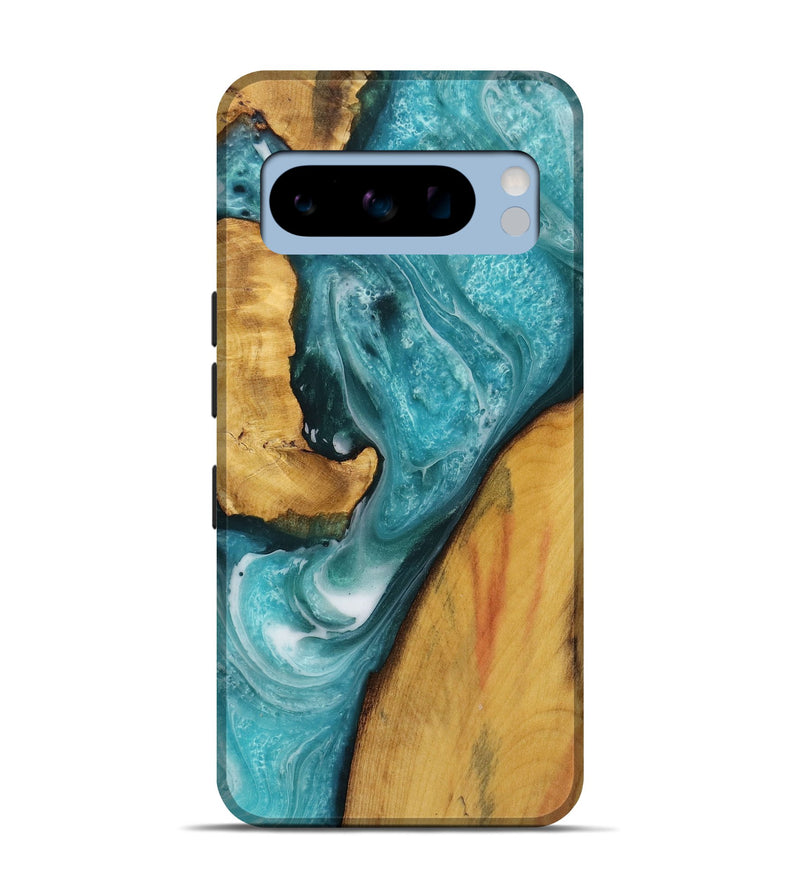 Pixel 8 Pro Wood Live Edge Phone Case - Keri (Green, 731373)