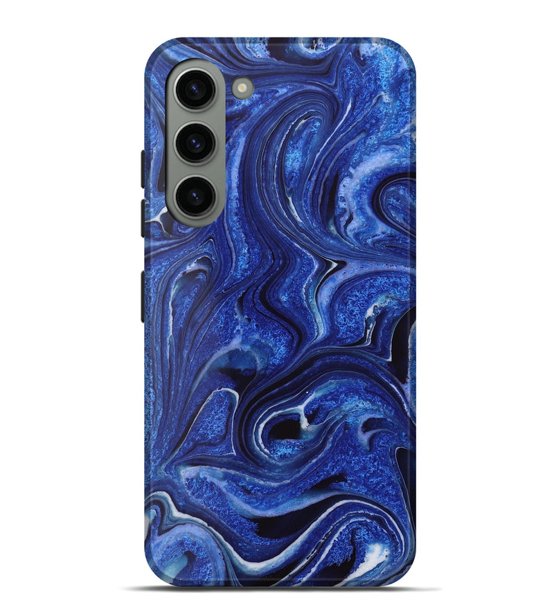 Galaxy S23 Plus ResinArt Live Edge Phone Case - Vickie (Blue, 731375)