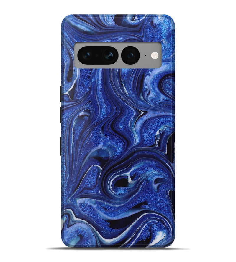 Pixel 7 Pro ResinArt Live Edge Phone Case - Vickie (Blue, 731375)