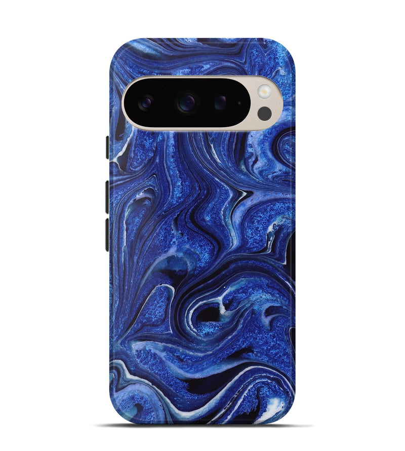 Pixel 9 ResinArt Live Edge Phone Case - Vickie (Blue, 731375)