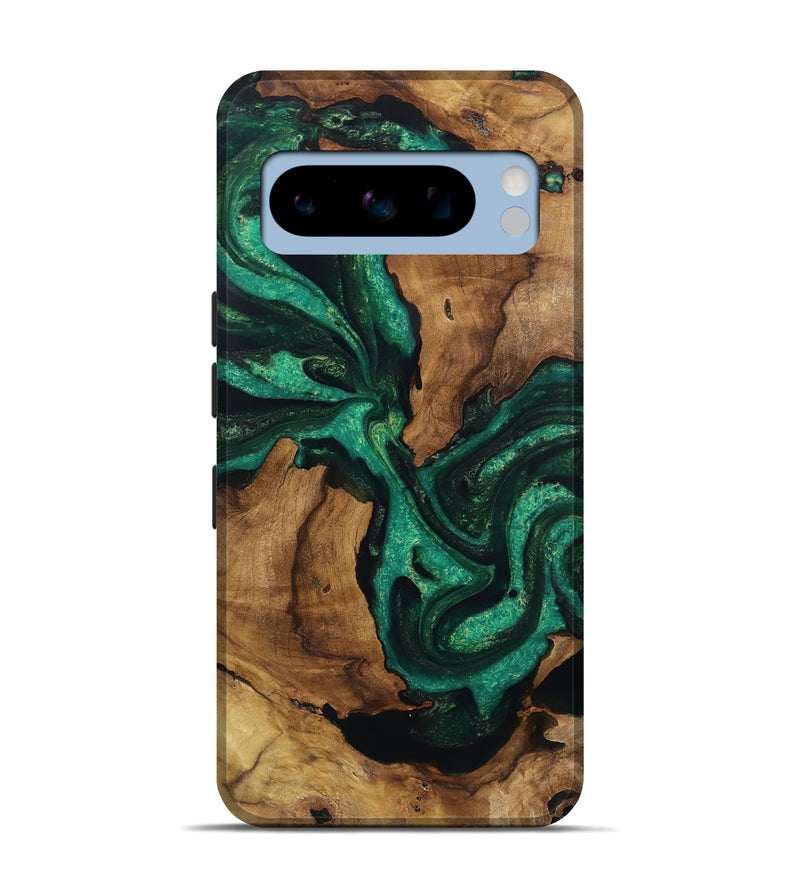 Pixel 8 Pro Wood Live Edge Phone Case - Emlynn (Green, 731377)