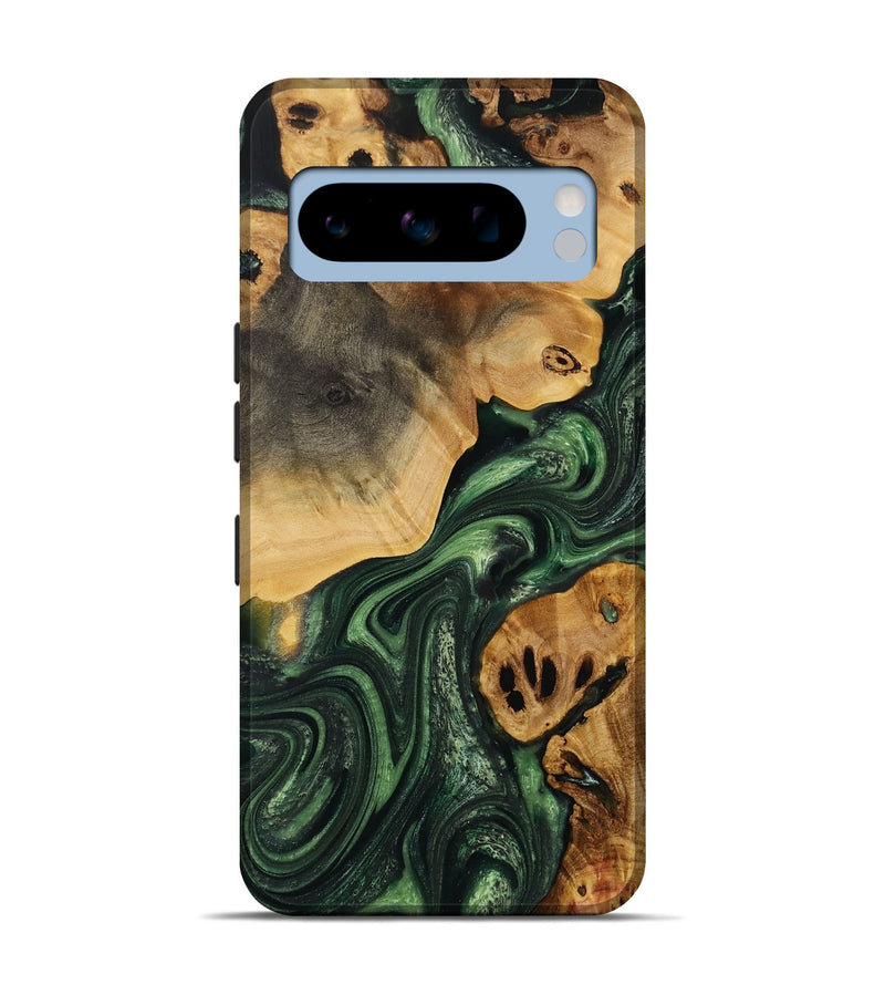 Pixel 8 Pro Wood Live Edge Phone Case - Karlee (Green, 731384)