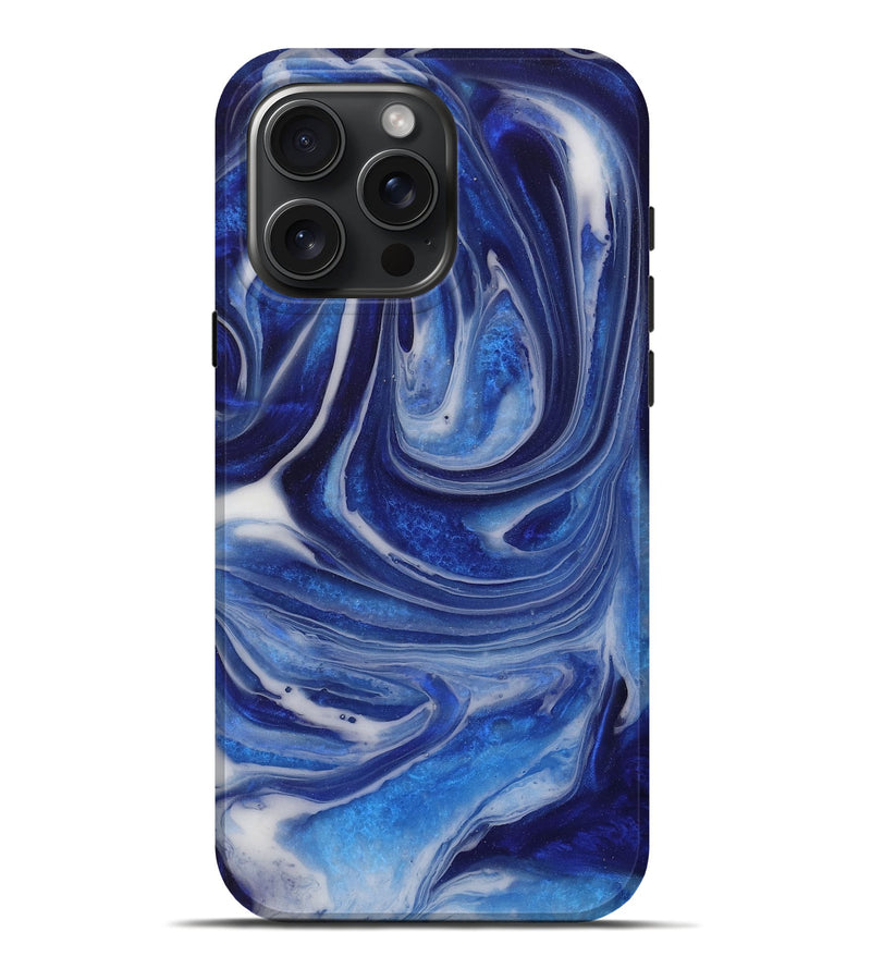 iPhone 16 Pro Max ResinArt Live Edge Phone Case - Arlyn (Blue, 731387)