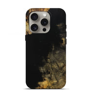 iPhone 16 Pro Wood Live Edge Phone Case - Amira (Pure Black, 731390)