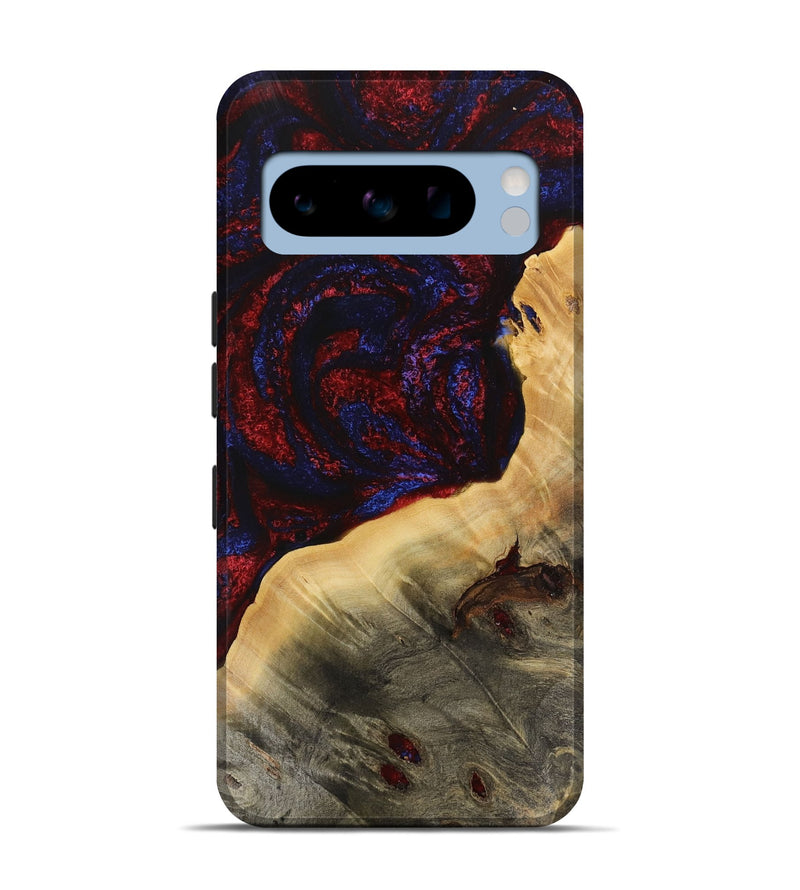 Pixel 8 Pro Wood Live Edge Phone Case - Lope (Red, 731391)