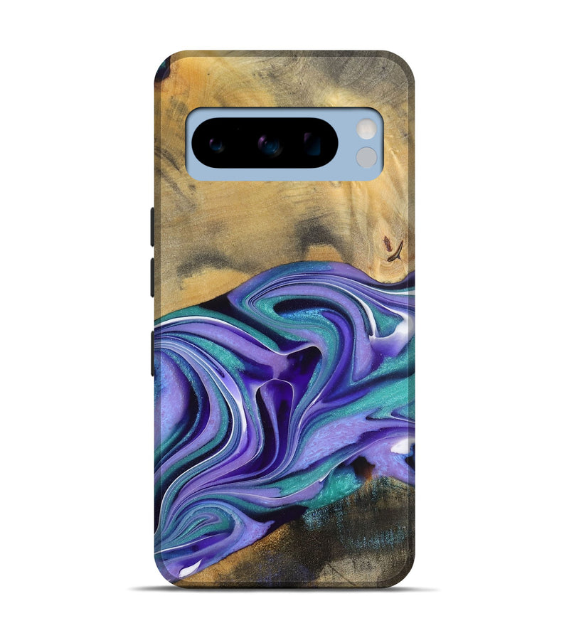 Pixel 8 Pro Wood Live Edge Phone Case - Kentaro (Purple, 731392)