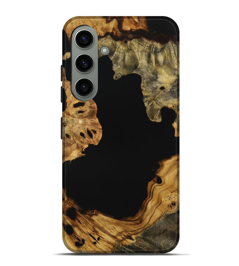 Galaxy S24 Plus Wood Live Edge Phone Case - Jaylynn (Pure Black, 731393)