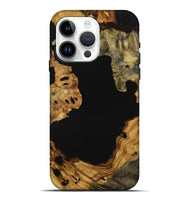 iPhone 15 Pro Max Wood Live Edge Phone Case - Jaylynn (Pure Black, 731393)