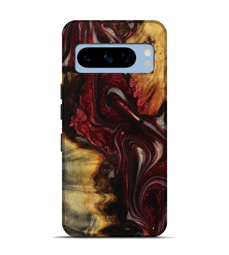 Pixel 8 Pro Wood Live Edge Phone Case - Blaine (Red, 731396)