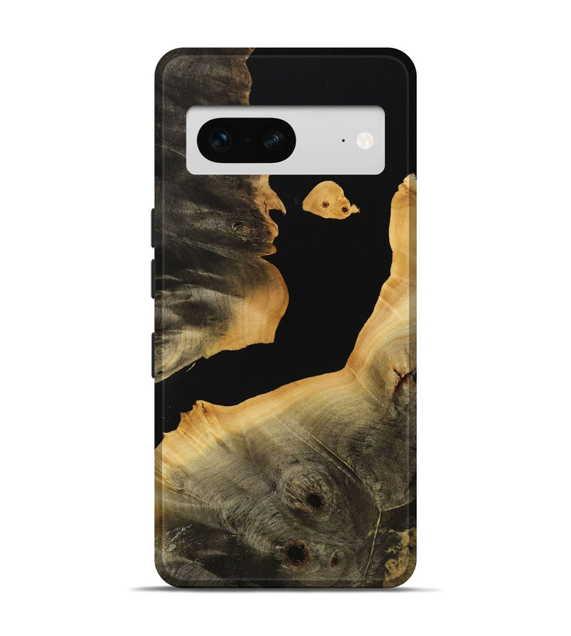 Pixel 7 Wood Live Edge Phone Case - Sabra (Pure Black, 731398)