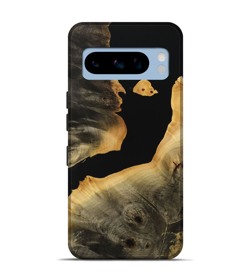 Pixel 8 Pro Wood Live Edge Phone Case - Sabra (Pure Black, 731398)