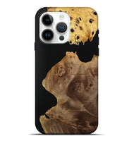 iPhone 15 Pro Max Wood Live Edge Phone Case - Waldo (Pure Black, 731400)