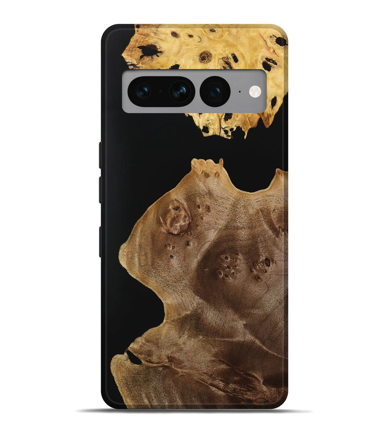 Pixel 7 Pro Wood Live Edge Phone Case - Waldo (Pure Black, 731400)