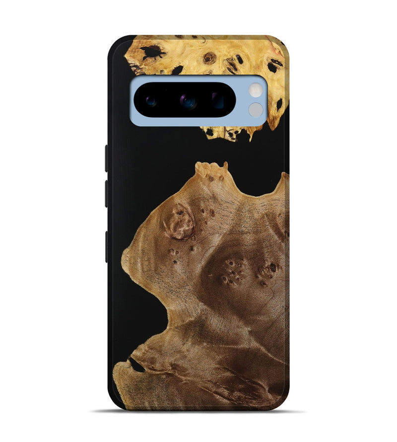 Pixel 8 Pro Wood Live Edge Phone Case - Waldo (Pure Black, 731400)