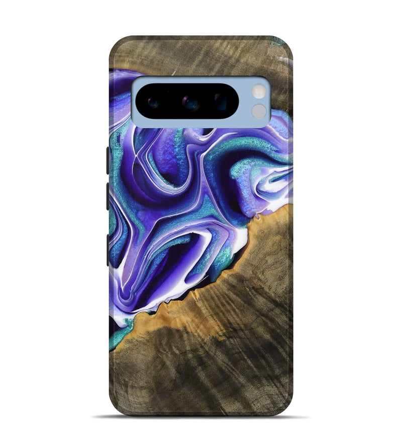 Pixel 8 Pro Wood Live Edge Phone Case - Kiam (Purple, 731405)