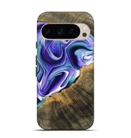 Pixel 9 Pro Wood Live Edge Phone Case - Kiam (Purple, 731405)