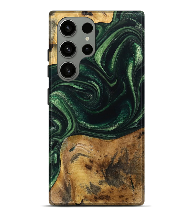 Galaxy S23 Ultra Wood Live Edge Phone Case - Nert (Green, 731406)