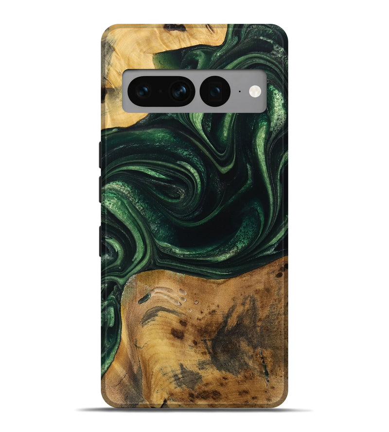 Pixel 7 Pro Wood Live Edge Phone Case - Nert (Green, 731406)