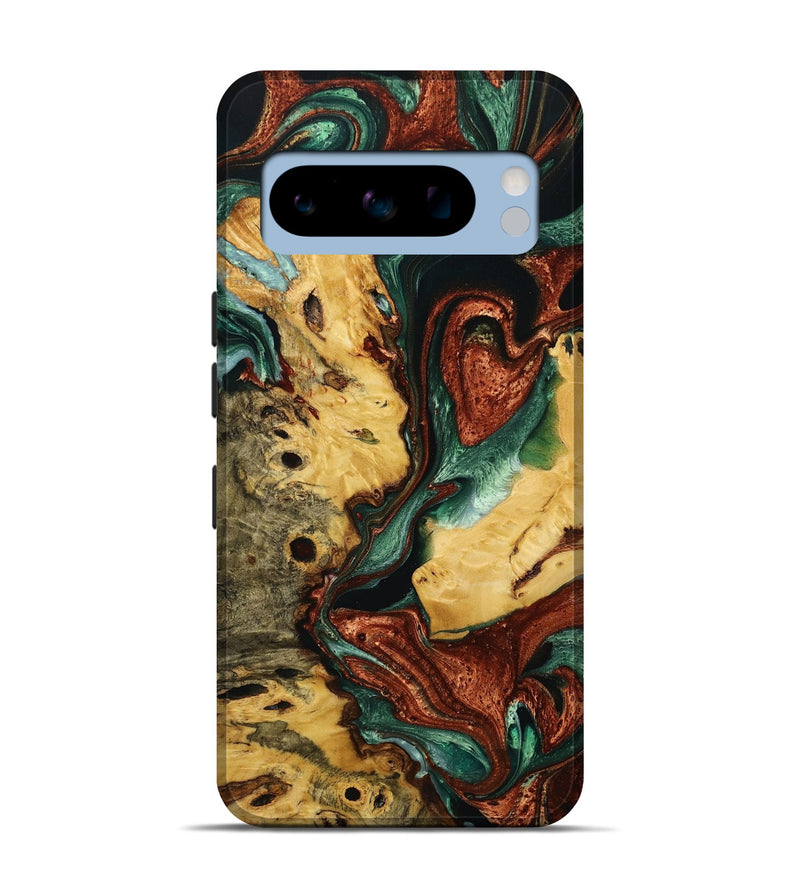 Pixel 8 Pro Wood Live Edge Phone Case - Gerta (Green, 731410)