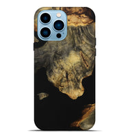 iPhone 14 Pro Max Wood Live Edge Phone Case - Winnie (Pure Black, 731411)