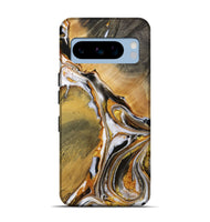 Pixel 8 Pro Wood Live Edge Phone Case - Pierce (Black & White, 731413)