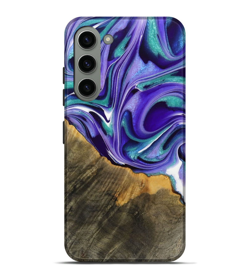 Galaxy S23 Plus Wood Live Edge Phone Case - Jeromy (Purple, 731414)