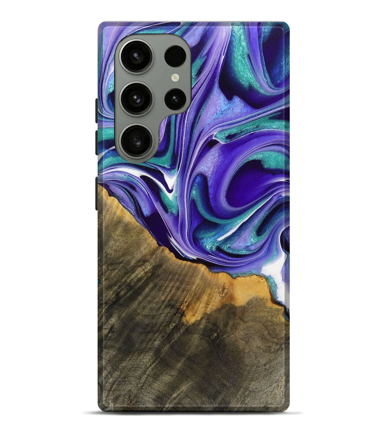 Galaxy S23 Ultra Wood Live Edge Phone Case - Jeromy (Purple, 731414)