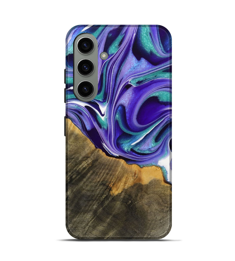 Galaxy S24 Wood Live Edge Phone Case - Jeromy (Purple, 731414)