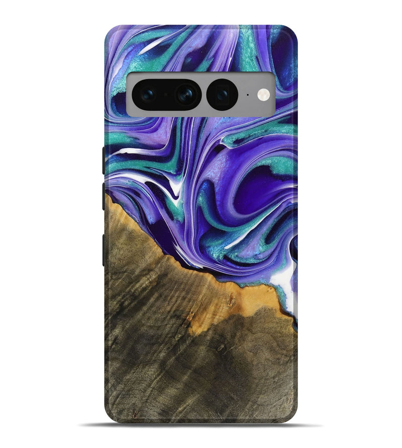 Pixel 7 Pro Wood Live Edge Phone Case - Jeromy (Purple, 731414)