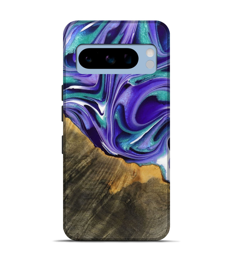 Pixel 8 Pro Wood Live Edge Phone Case - Jeromy (Purple, 731414)