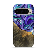 Pixel 9 Pro Wood Live Edge Phone Case - Jeromy (Purple, 731414)