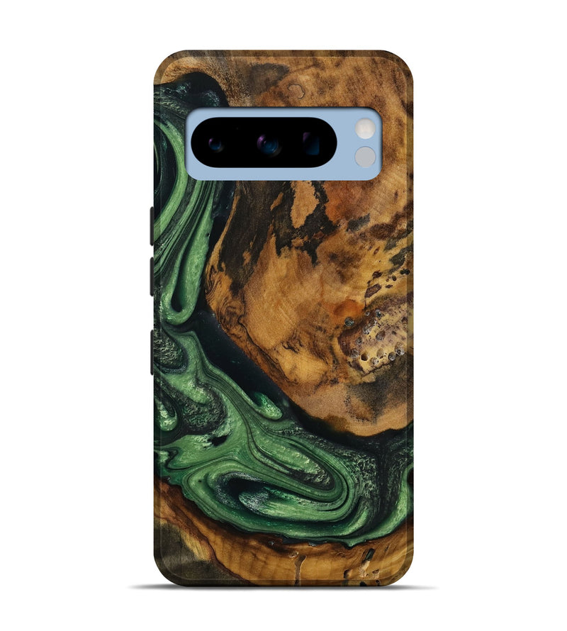 Pixel 8 Pro Wood Live Edge Phone Case - Jacinta (Green, 731418)