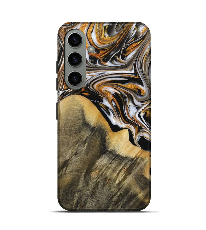 Galaxy S24 ResinArt Live Edge Phone Case - Romeo (Black & White, 731419)