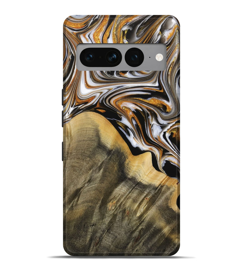 Pixel 7 Pro ResinArt Live Edge Phone Case - Romeo (Black & White, 731419)