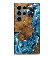 Galaxy S24 Ultra Wood Live Edge Phone Case - Shuichi (Blue, 731422)