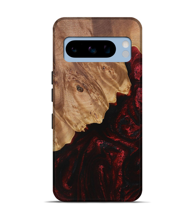 Pixel 8 Pro Wood Live Edge Phone Case - Amandy (Red, 731432)