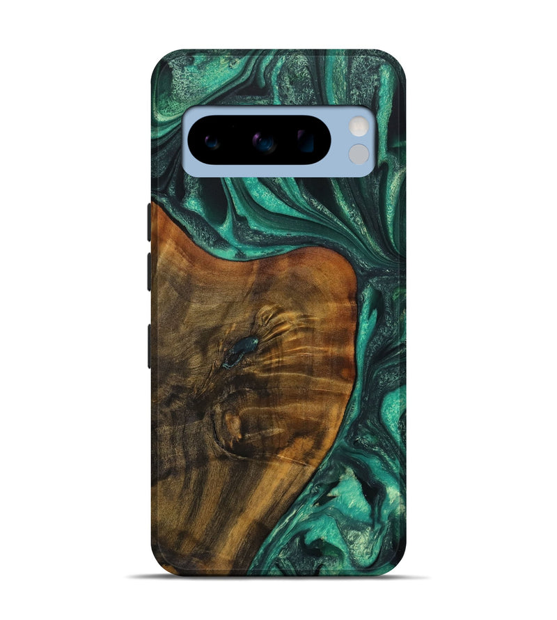 Pixel 8 Pro Wood Live Edge Phone Case - Tarsha (Green, 731433)