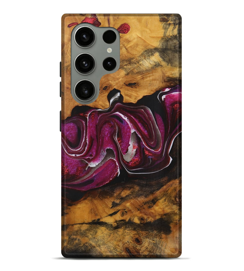 Galaxy S24 Ultra Wood Live Edge Phone Case - Kaelyn (Purple, 731434)