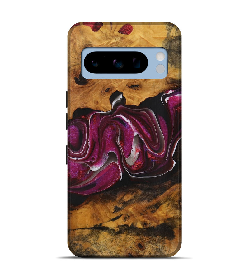 Pixel 8 Pro Wood Live Edge Phone Case - Kaelyn (Purple, 731434)