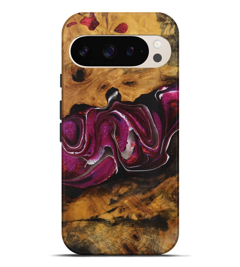 Pixel 9 Pro XL Wood Live Edge Phone Case - Kaelyn (Purple, 731434)