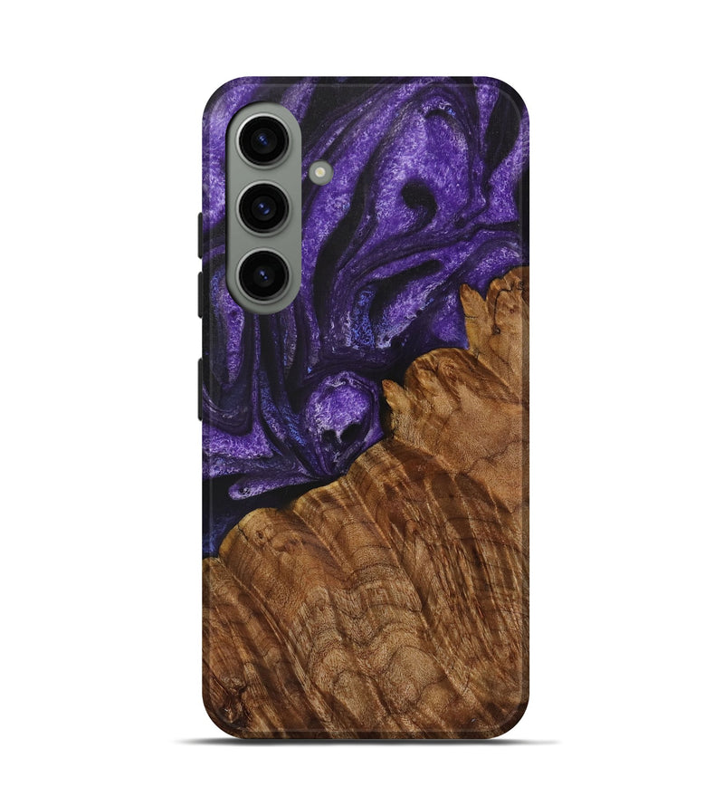 Galaxy S24 Wood Live Edge Phone Case - Jemmy (Purple, 731437)