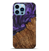 iPhone 14 Pro Max Wood Live Edge Phone Case - Jemmy (Purple, 731437)