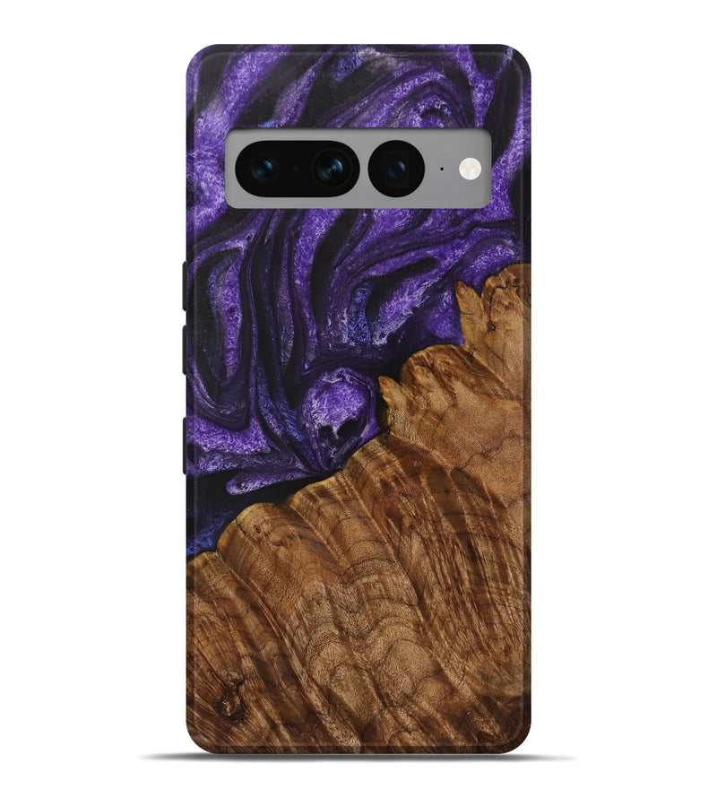 Pixel 7 Pro Wood Live Edge Phone Case - Jemmy (Purple, 731437)