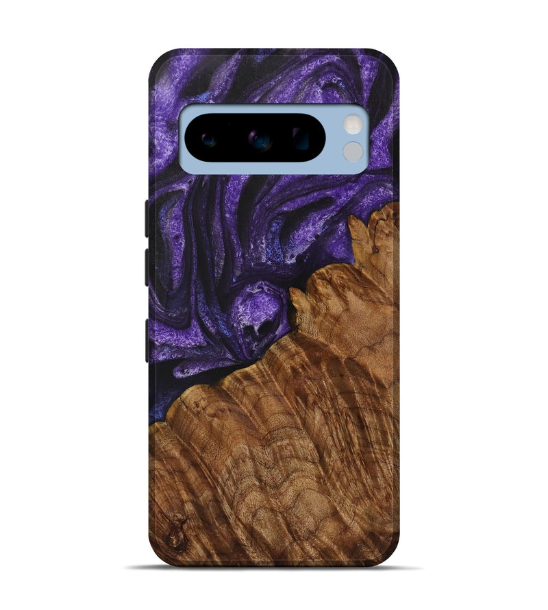 Pixel 8 Pro Wood Live Edge Phone Case - Jemmy (Purple, 731437)