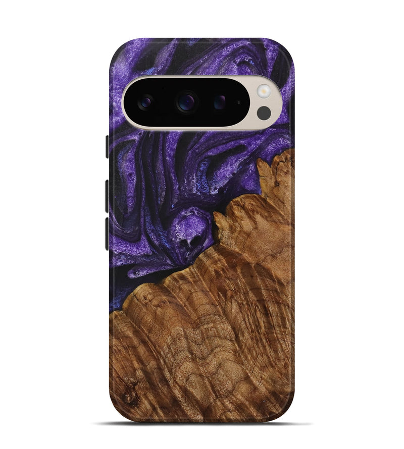 Pixel 9 Wood Live Edge Phone Case - Jemmy (Purple, 731437)