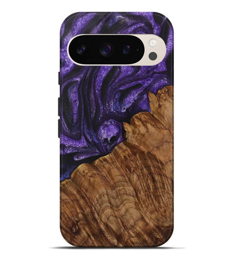 Pixel 9 Pro XL Wood Live Edge Phone Case - Jemmy (Purple, 731437)