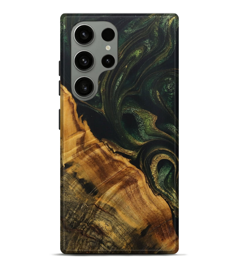 Galaxy S23 Ultra Wood Live Edge Phone Case - Lynnet (Green, 731440)