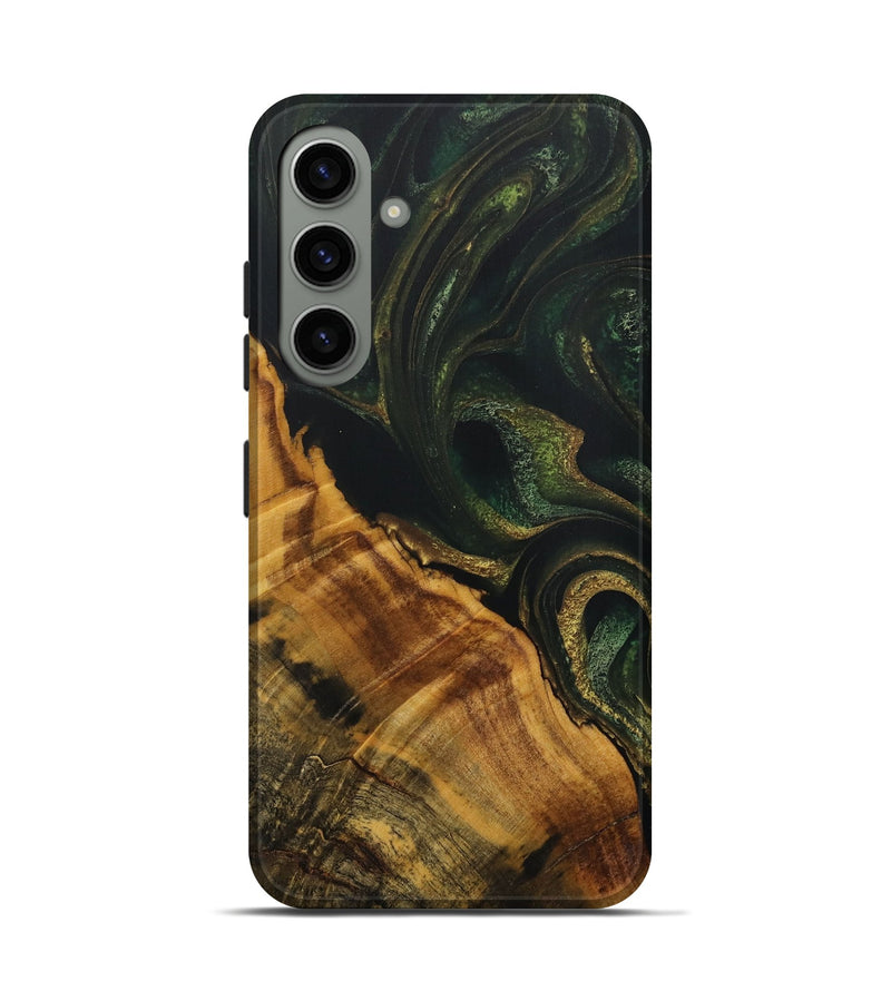 Galaxy S24 Wood Live Edge Phone Case - Lynnet (Green, 731440)